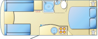 Swift Charisma 610 caravan layout